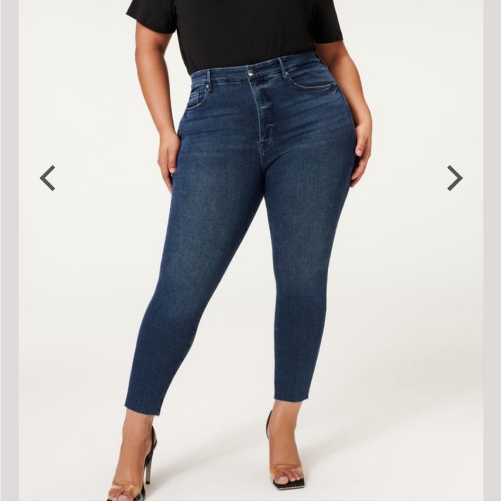 Good American Women's High Rise Jeans - Dark Blue